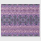 Lila Boho Style Geschenkpapier (Flach)