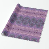 Lila Boho Style Geschenkpapier (Ungerollt)