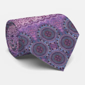 Lila Boho Style Krawatte (Gerollt)