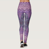 Lila Boho Style Leggings (Rückseite)