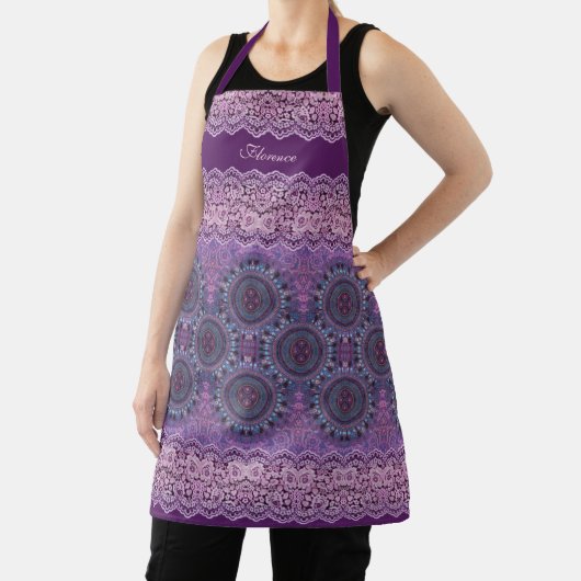 Lila Boho Style Schürze (InSitu)