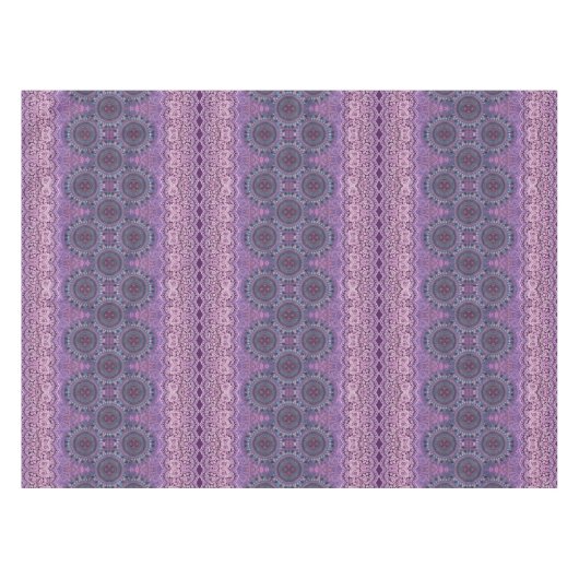 Lila Boho Style Tablecloth Tischdecke (Vorderseite (Horizontal))
