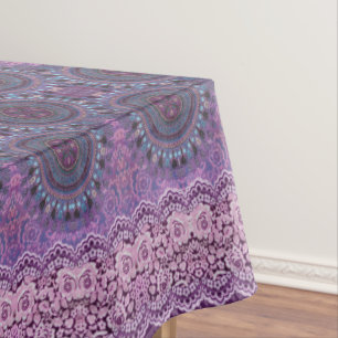 Lila Boho Style Tablecloth Tischdecke