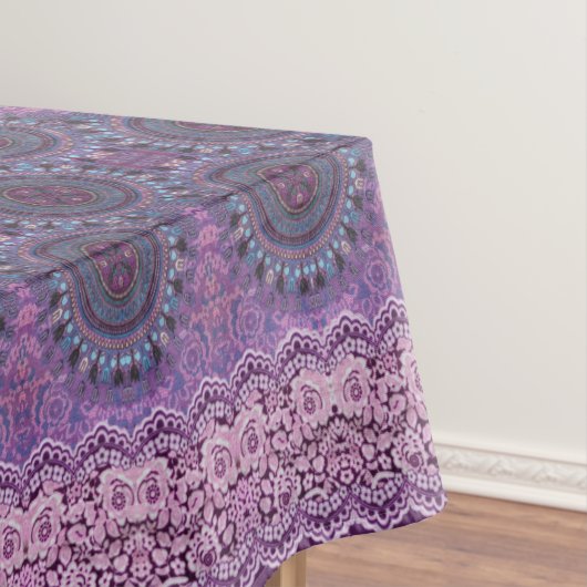 Lila Boho Style Tablecloth Tischdecke (Beispiel)