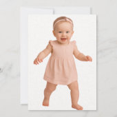 Lila Boho Wildblume Wreath Foliage Geburtstag Einladung (Rückseite)