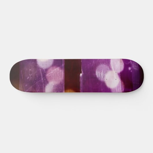 Lila Bokeh Abstrakt Skate Board Skateboard (Horizontal)