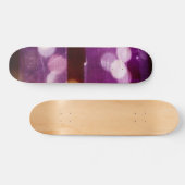 Lila Bokeh Abstrakt Skate Board Skateboard (Horizontal)
