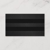 Lila Bokeh Black Stripes Visitenkarte (Rückseite)