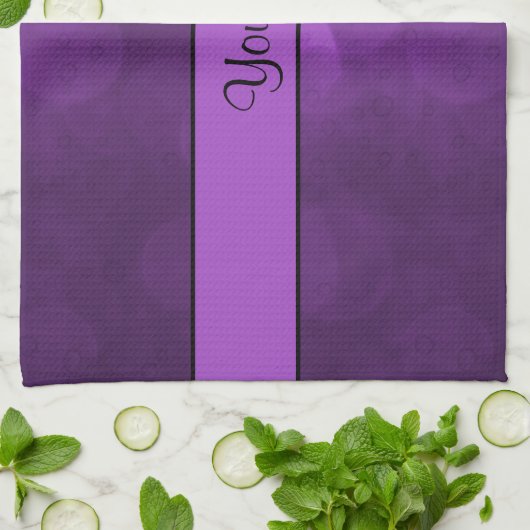 Lila Bokeh Handtuch (Gefaltet)