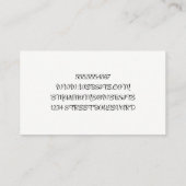 Lila Bokeh-Hintergrund | Modemodell-Logo Visitenkarte (Rückseite)