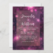 Lila Bokeh Sparkle Silver String Lights Hochzeit