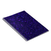 Lila Bokeh Stars Notizblock (Rechte Seite)