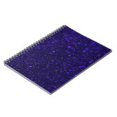 Lila Bokeh Stars Notizblock (Linke Seite)