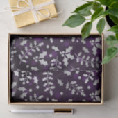 Lila Bokeh und Silberner Foil Weihnachtsfest Seidenpapier (Geschenk)