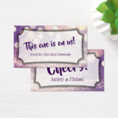 Lila Bokeh Wedding & Event Drinks (Schreibtisch)