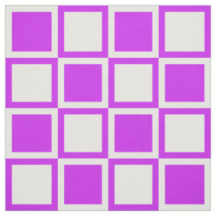 Lila Bold Mod Squares ~ Großformat Stoff