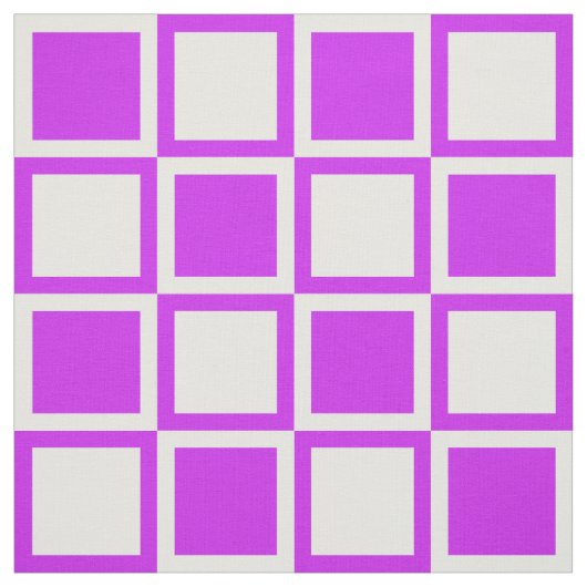 Lila Bold Mod Squares ~ Großformat Stoff (Muster)