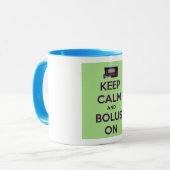 Lila "Bolus auf" Tasse (Vorderseite Links)