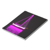 Lila Boot Notizblock (Rotiert)