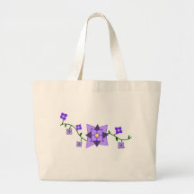 Lila Botanik-Tasche