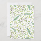 Lila botanische 100. Geburtstagsparty Einladung (Rückseite)