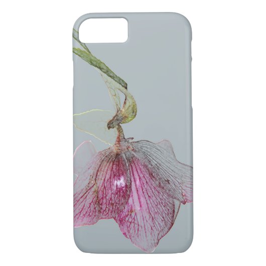 Lila botanische Blume Case-Mate iPhone Hülle (Rückseite)