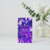 Lila Botanische Karte für Wasserfarben (Stehend Vorderseite)