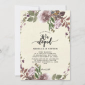 lila botanische Moderne, die wir einladen Einladung (Vorderseite)