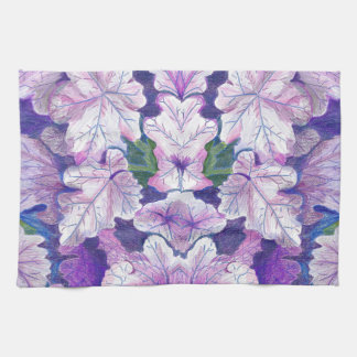 Lila botanisches Blatt Kunst Küchenhandtuch Geschirrtuch