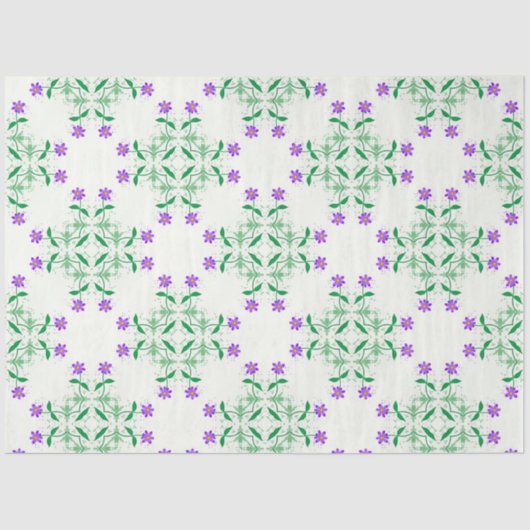 lila botanisches Gewebepapier Seidenpapier (Vorderseite)