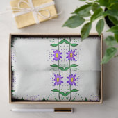 lila botanisches Gewebepapier Seidenpapier (Geschenk)