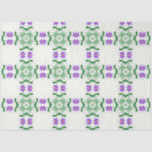 lila botanisches Gewebepapier Seidenpapier (Vorderseite)