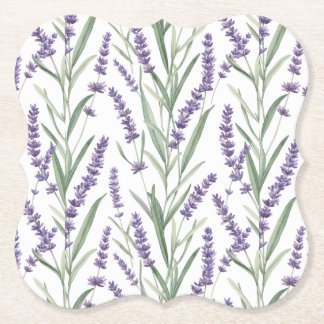 Lila botanisches Muster Untersetzer