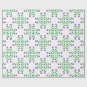lila botanisches Packpapier (Flach)