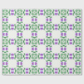 lila botanisches Packpapier (Flach)