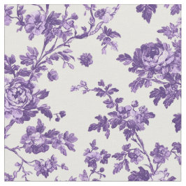 Lila botanisches Rebenmuster Stoff