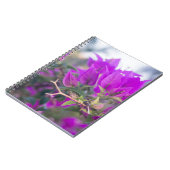 Lila Bougainvillea-Blume Notizblock (Linke Seite)