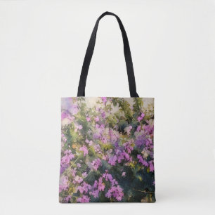 Lila Bougainvillea Blume Vintage Tasche