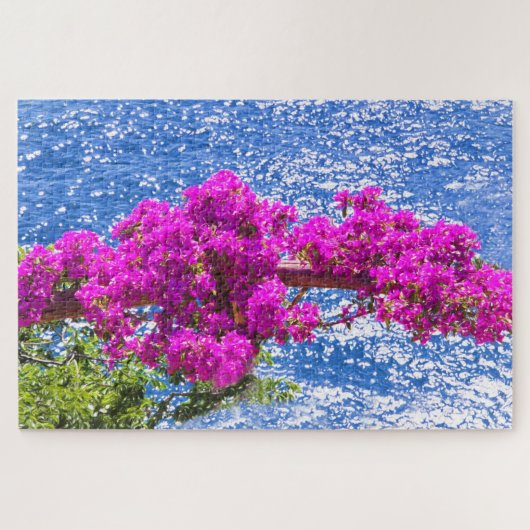Lila Bougainvillea in Positano, italy Puzzle (Horizontal)