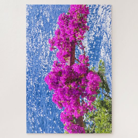 Lila Bougainvillea in Positano, italy Puzzle (Vertikal)