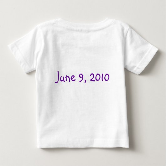 Lila Bouquet Baby T-shirt (Rückseite)