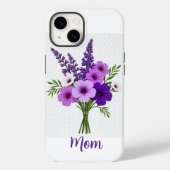 Lila Bouquet Case-Mate iPhone Hülle (Rückseite)