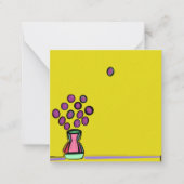 LILA BOUQUET MITTEILUNGSKARTE (Vorderseite)