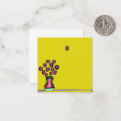 LILA BOUQUET MITTEILUNGSKARTE (Vorderseite/Rückseite Beispiel)