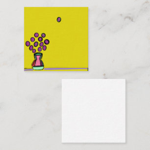 LILA BOUQUET MITTEILUNGSKARTE