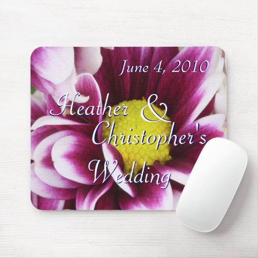 Lila Bouquet Mousepad (Mit Mouse)