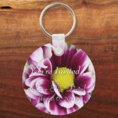 Lila Bouquet Schlüsselanhänger (Vorderseite)