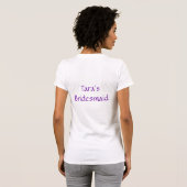 Lila Bouquet T-Shirt (Schwarz voll)