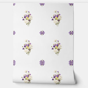 Lila Bouquet-Tapete Tapete