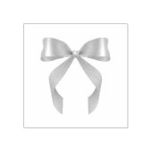 Lila Bow Coquette Design Totbeutel Gummistempel (Prägung)